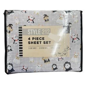 Frenchie French Bulldog Halloween King Sheet Set